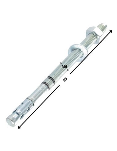 1 x Goujon Ancrage R-XPT M6X85 Acier zingué...