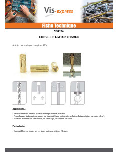 Cheville Laiton 12X34 M10 2