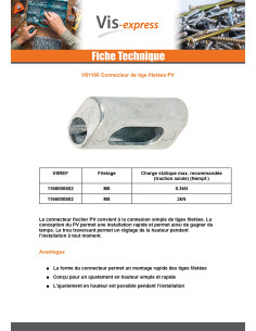 Connecteur Fischer De Tige FILETEE PV M8 2