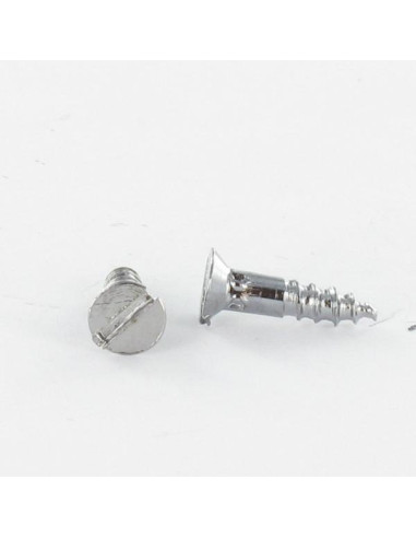 1 x Vis bois Acier chrome Tête fraisée Fendue 4X35