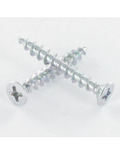 Vis pvc Tête fraisée bombée TFB Phillips 4.3X55 zingué...