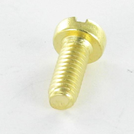 1 x Vis métaux Laiton Tête cylindrique TC Fendue M2X6 microvis
