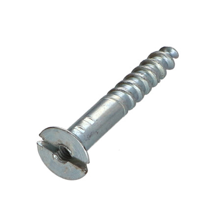 1 x Vis bois Acier zingué 6X30 Percée et taraudée M3 Pas de 60