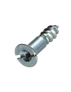 Vis bois Acier zingué 4.5X25 Percée et taraudée M3 Pas de 60