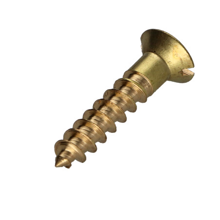 1 x Vis bois Laiton Tête fraisée Fendue 4.5X20