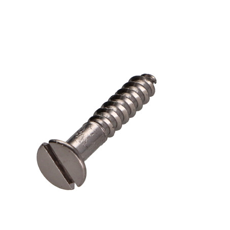 1 x Vis bois Laiton chrome Tête fraisée Fendue 5X20