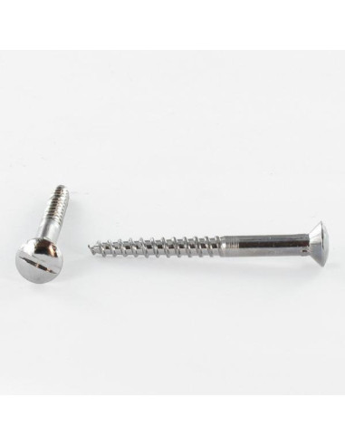 1 x Vis bois Acier chrome Tête fraisée bombée...