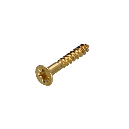 1 x Vis bois Tête fraisée Pozi N°2 4X50 Acier laitonne