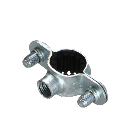 1 x Collier de fixation isophonique simple M7X150 Diamètre 10 Acier zingué