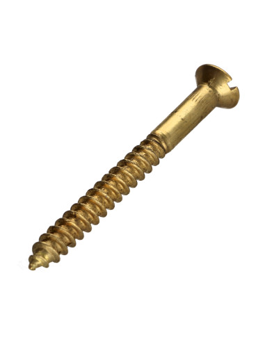 1 x Vis bois Laiton Tête fraisée Fendue 5X70