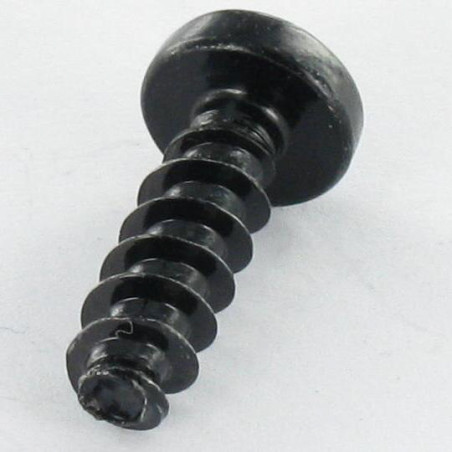1 x Vis pvc Tête cylindrique bombée TCB Pozi N°2 5X16 Acier zingué noir