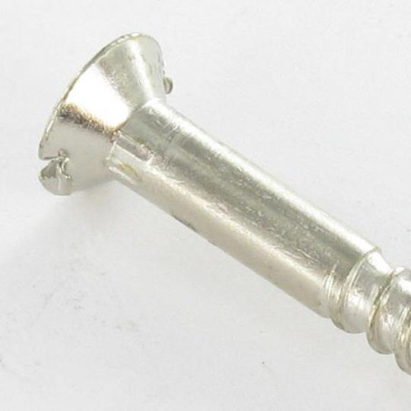 1 x Vis bois Tête fraisée Fendue 5X35 Acier chrome