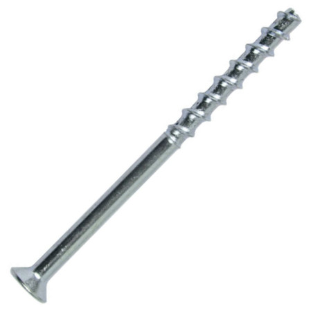 1 x Vis béton Tête fraisée TORX 6X80 Acier zingué
