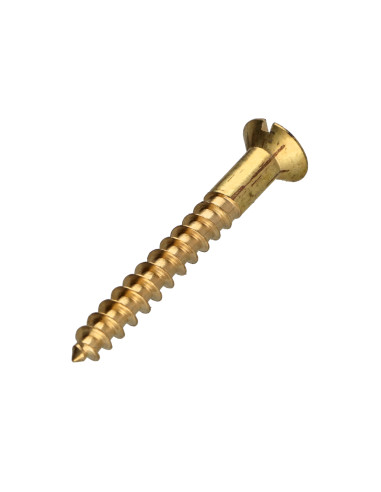 1 x Vis bois Laiton Tête fraisée Fendue 3X35...