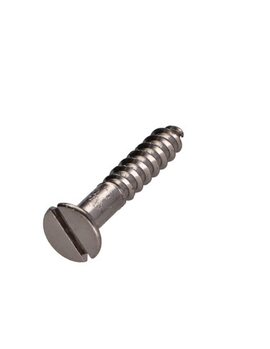 1 x Vis bois Laiton chrome Tête fraisée Fendue...