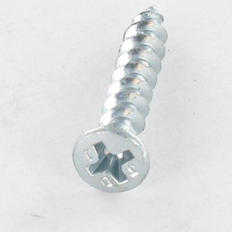 1 x Vis FERRURE/PVC Tête fraisée Phillips 4.2X45 Acier zingué RAL9016 blanc signalisation