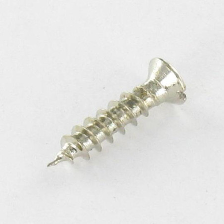 1 x VBA Vis bois agglo Tête fraisée Fendue 3X14 Diamètre de tête: 5 Acier nickelé microvis