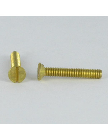 1 x Vis métaux Laiton Tête fraisée Fendue M2X8...