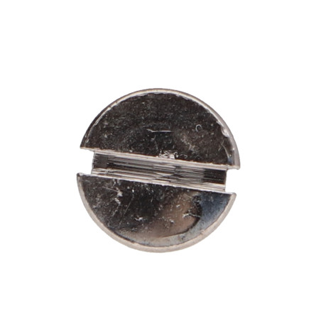 1 x Vis bois Laiton chrome Tête fraisée Fendue 3.5X20