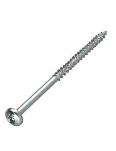 Vis bois TEKOR Tête ronde TR TORX T30 6X100 Filetage...
