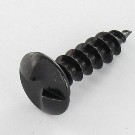 1 x Vis bois Inviolable One way Tête cylindrique large TCL 4X35 Acier zingué noir