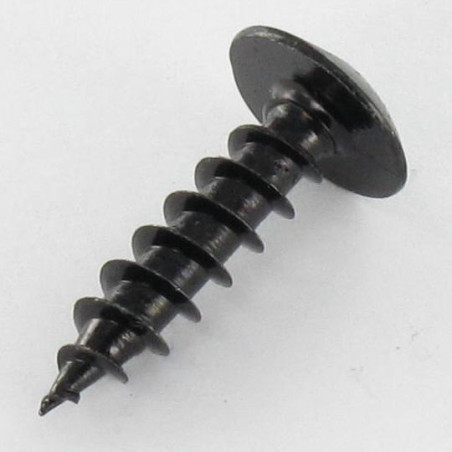 1 x Vis bois Inviolable One way Tête cylindrique large TCL 4X35 Acier zingué noir