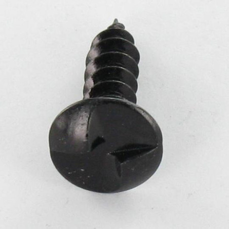 1 x Vis bois Inviolable One way Tête cylindrique large TCL 4X35 Acier zingué noir
