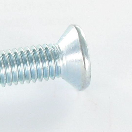 1 x Vis métaux Tête fraisée Phillips n° 2 M5X10 Acier zingué