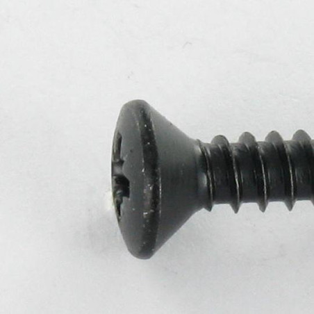 1 x Vis tôle Tête fraisée bombée TFB Pozi 4.8X38 Acier zingué noir