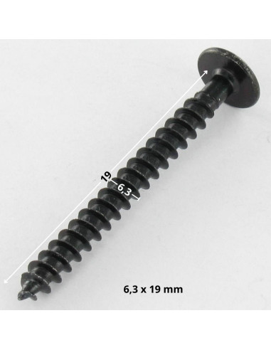 1 x Vis tôle Tête hexagonale TH 6.3X19 +...