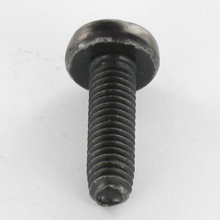 1 x Vis autotaraudeuse tête cylindrique bombée large M3X10 Pozi N°1 Acier zingué noir microvis