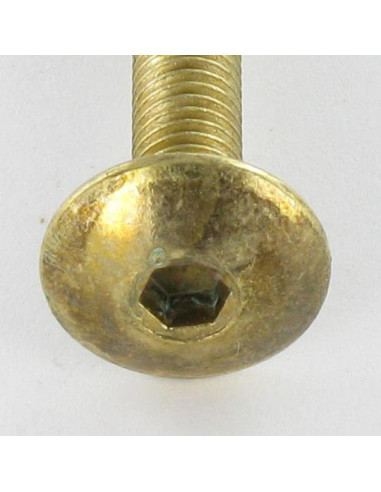 1 x Vis Poelier M6X65 Clé de 4 HC4 Acier...