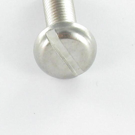 1 x Vis métaux Tête cylindrique large TCL Fendue M2.5X3.5 Acier brut microvis