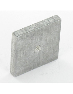 Ecrou carré M4 24X24X4 Aluminium 2