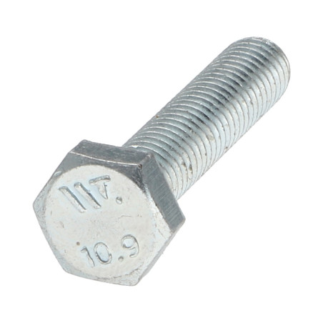1 x Vis métaux Tête hexagonale TH M6X40 Classe 10.9 Acier zingué