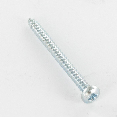 1 x Vis tôle tête cylindrique bombée large Pozi 2.2X4.5 Acier zingué