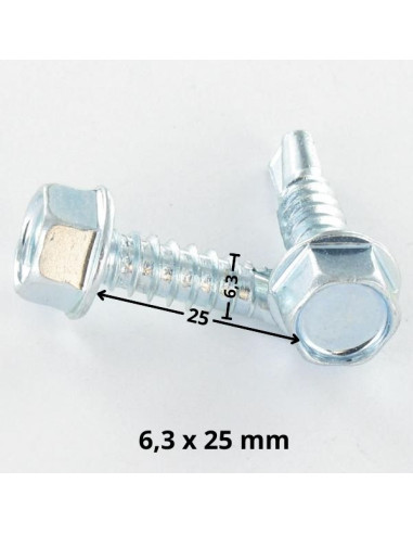 1 x Vis autoperceuse Tête hexagonale TH Embase...