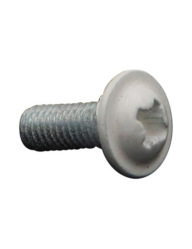 1 x Vis Poelier Pozi M6X16 Acier zingué RAL9010...