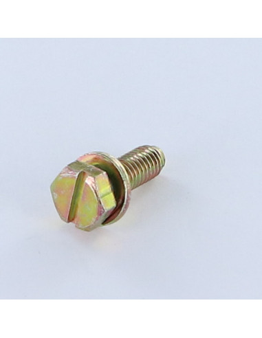 1 x Vis métaux Tête hexagonal fendue M6X18 Avec...
