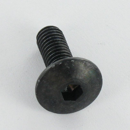 1 x Vis Poelier Clé de 4 HC4 M6X16 Cranté SOUS Tête Acier zingué noir