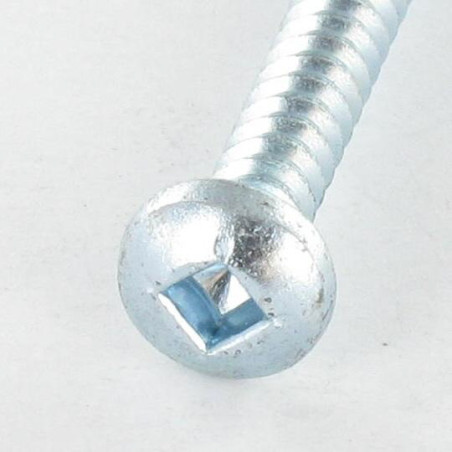 1 x Vis tôle tête cylindrique bombée large Carré 5.5X70 Acier zingué Empreinte carré 3