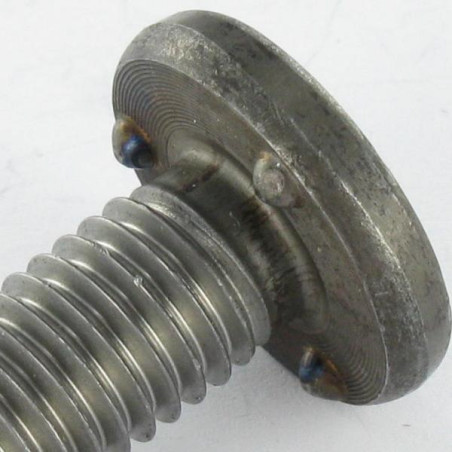 1 x Vis à souder M6X50 3 PICOTS Acier zingué