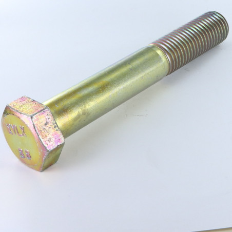 1 x Corps de boulon filetage partiel Tête hexagonale TH M24X160 Classe 8.8 Bichromaté