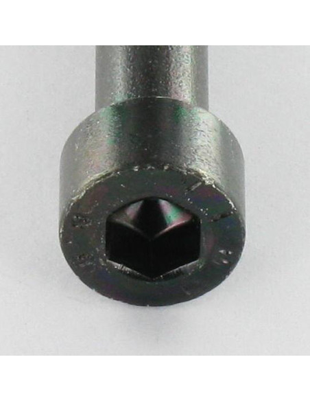1 x Vis métaux CHC BTR M7X40 Filetée sur 26 Classe 10.9 Pas de 100 Acier zingué noir