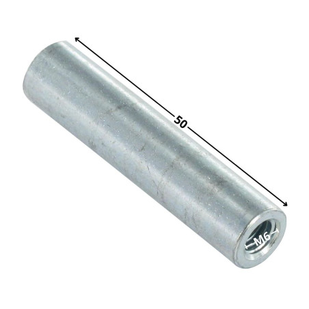 1 x Manchon Cylindrique M6X50 Diamètre Extèrieur 10 Acier zingué