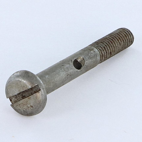 1 x Vis métaux Tête cylindrique large TCL Fendue M8X60 Percée 3.8 Acier brut