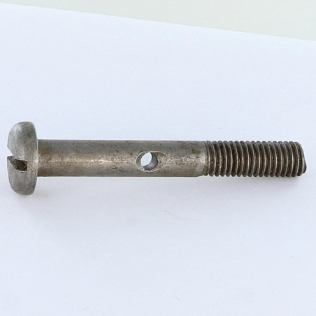 1 x Vis métaux Tête cylindrique large TCL Fendue M8X60 Percée 3.8 Acier brut