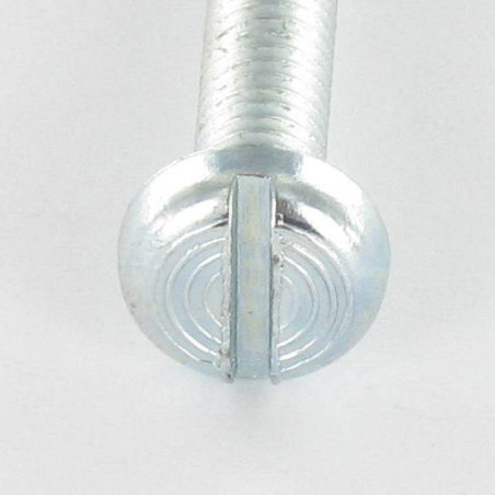 1 x Vis métaux Tête cylindrique large TCL Fendue M4X12 Acier zingué