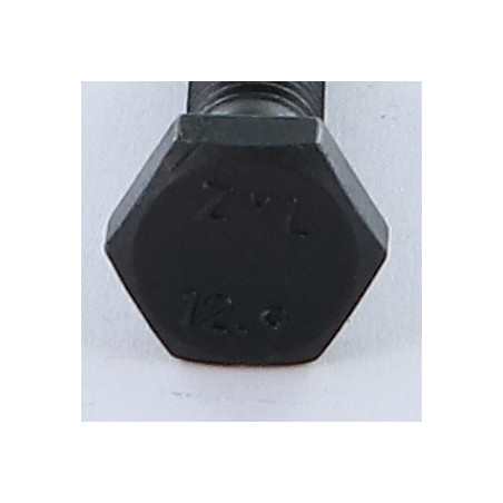 1 x Corps de boulon filetage partiel Tête hexagonale TH M8X40 Classe 12.9 Acier brut