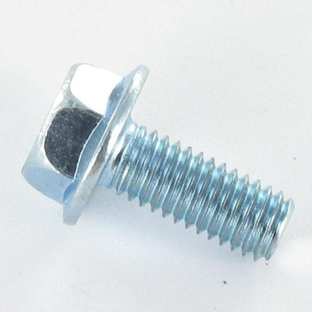 1 x Vis métaux Tête hexagonale TH M5X30 Embase lisse Acier zingué